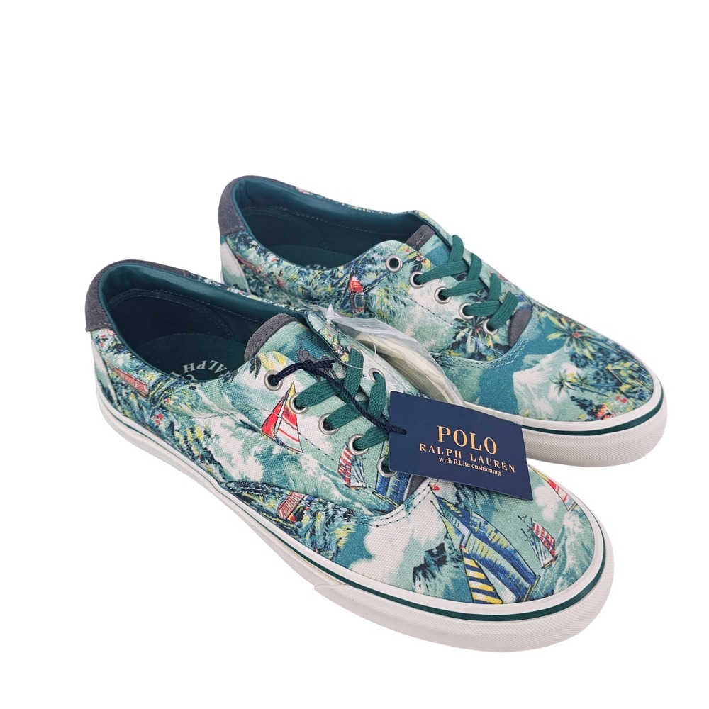 Polo Ralph Lauren Mens Boat Shoe 7.5D Thorton III Hawaii Aloha Nautical NEW NWT